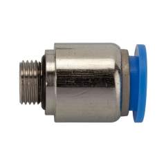 Riegler 109163.Straight push-in fitting »Blue Series«, round, G 1/4 o.