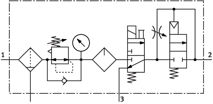 Wartungsgeräte-Kombination MSB6N-1/2:J3M1D7A1-WP - Festo 550512
