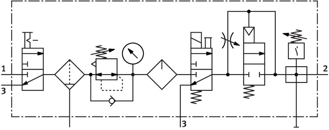 Wartungsgeräte-Kombination MSB6N-1/2:C3J1M1D1A1F3-WP - Festo 543575