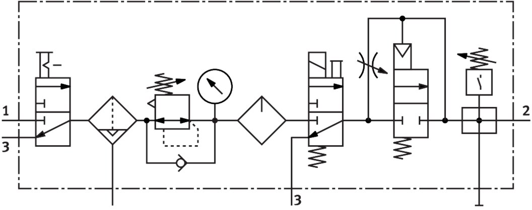 Wartungsgeräte-Kombination MSB6N-1/2:C3J2M1D7A1F3-WP - Festo 550502