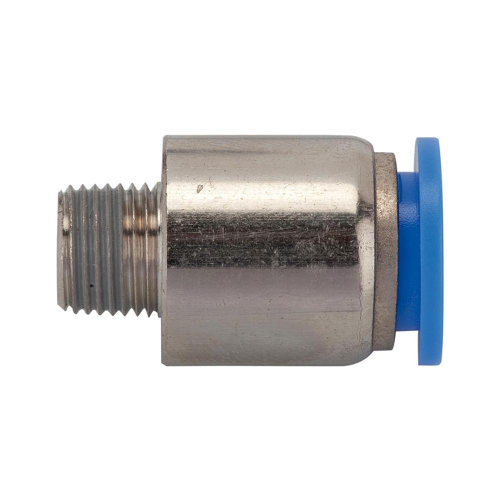 Riegler 109185.Straight push-in fitting »Blue Series«, round, R 3/8 o.