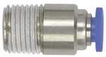 Riegler 148812.Straight push-in fitting »Blue Series« mini, round, R 1/8