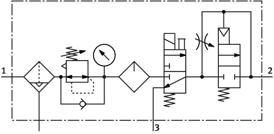 Wartungsgeräte-Kombination MSB6N-1/2:J4M1D7A1-WP - Festo 550514