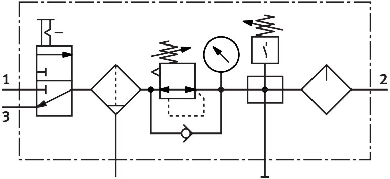 Wartungsgeräte-Kombination MSB6N-1/2:C3J1F3M1-WP - Festo 543573