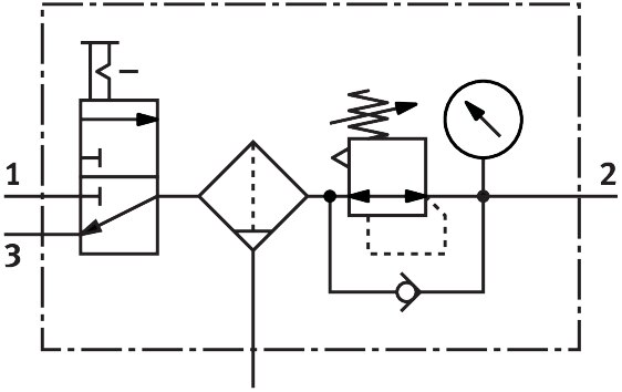 Wartungsgeräte-Kombination MSB6N-1/2:C3J3-WP - Festo 543589