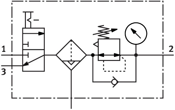 Wartungsgeräte-Kombination MSB6N-1/2:C3J4-WP - Festo 543595