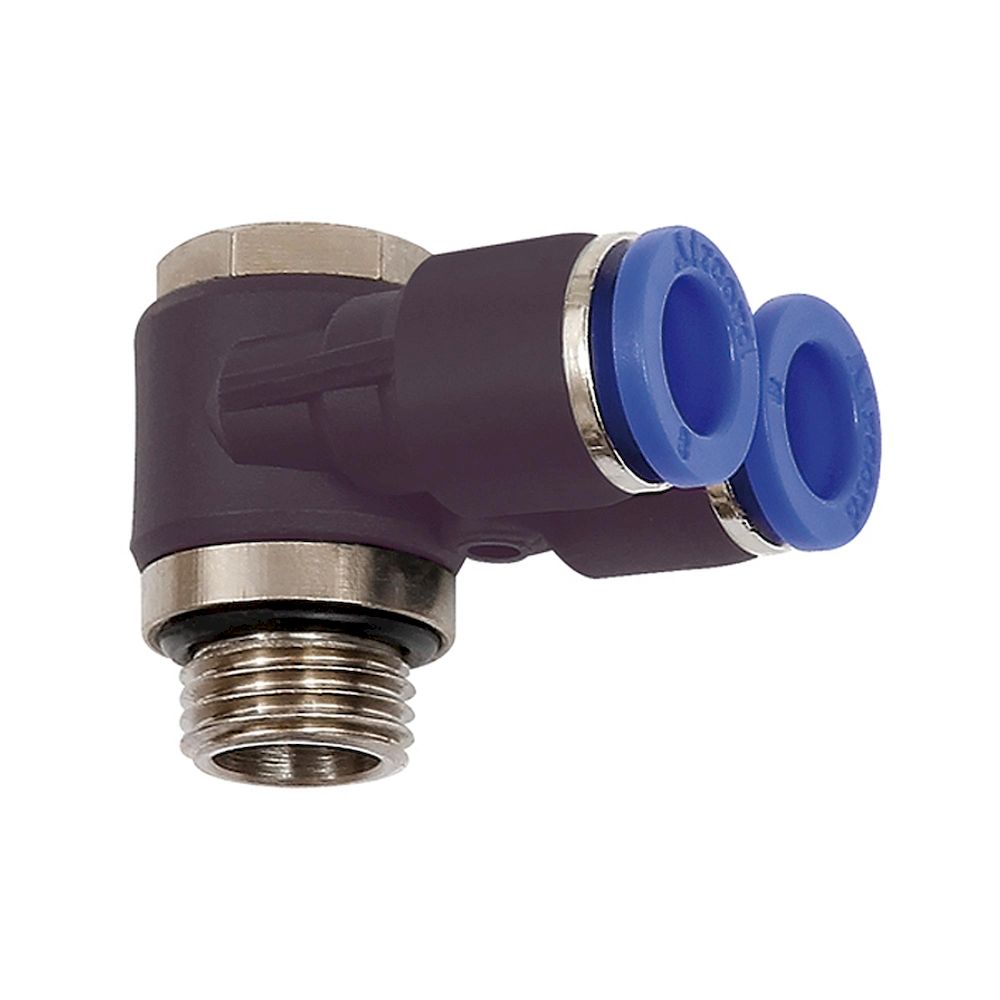 Riegler 135655.Y- angled piece fitting »Blue Series«, rotating, G 3/8 o.