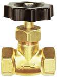 Riegler 103766.Needle valve, Brass, with fine control, G 3/8 IT, DN 4