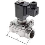 MO-2200-ES-115V. 2/2-way SS solenoid valve G 2", 0-16 bar, open (NO) without power