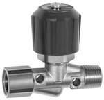 Riegler 136237.Needle valve, Nickel-plated brass, IT/ET, Rp/R 1/2, DN 8