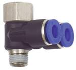 Riegler 109641.Y- angled piece fitting »Blue Series« rotating, G/R 3/8 i./o.