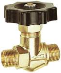 Riegler 103763.Needle valve, Brass, with fine control, G 1/4 ET, DN 4