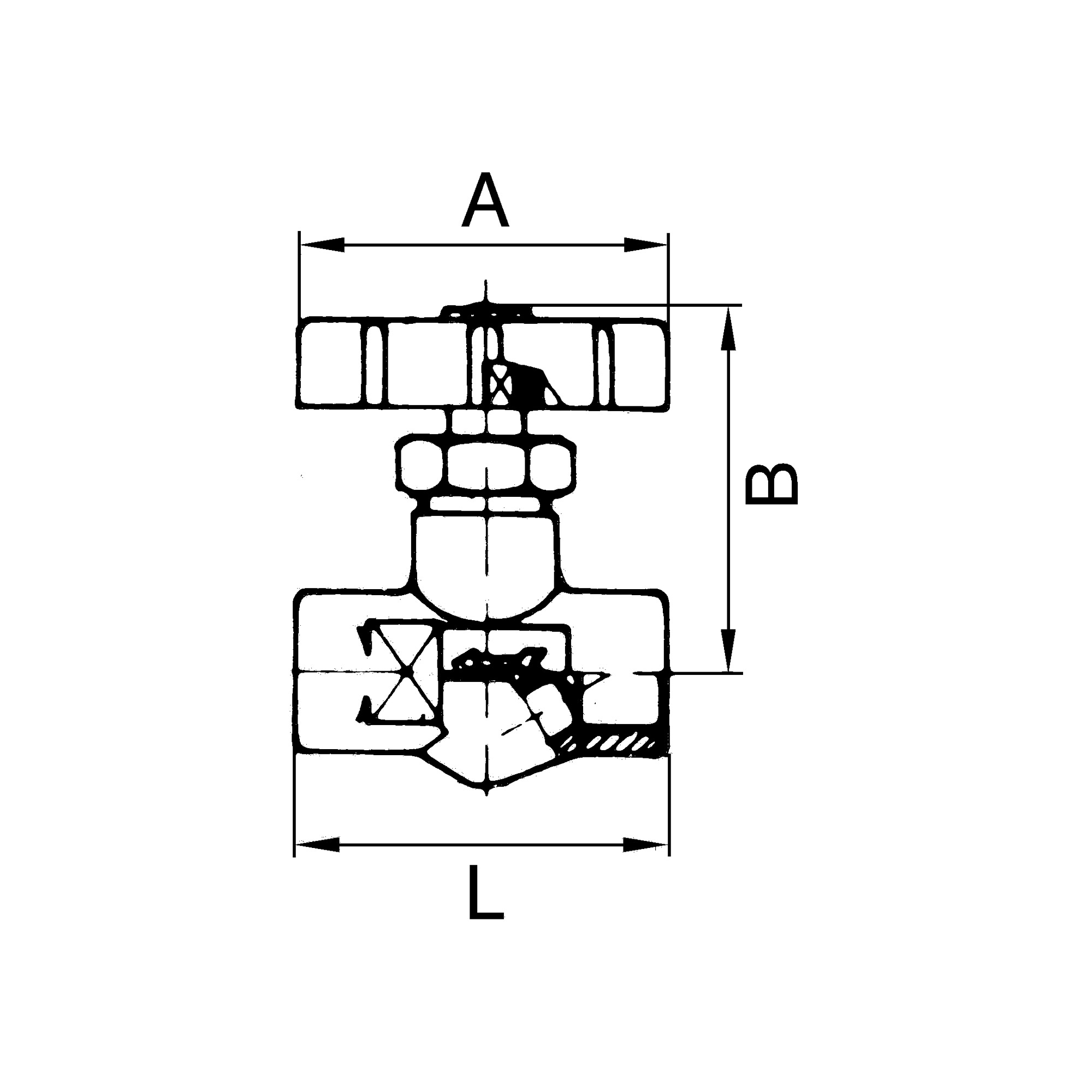 Absperrventil, Messing, AG, G 1/2, DN 11 - Riegler 103720