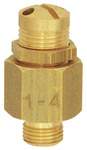 Riegler 103913.Mini bleeder valve, Brass, G 1/4, Trigger pressure 16 - 32 bar