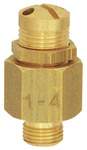 Riegler 103912.Mini bleeder valve, Brass, G 1/4, Trigger pressure 10 - 18 bar