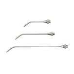 Riegler 114347.Extension nozzle, 3.0 mm, nickel-plated brass, 100 mm long curved