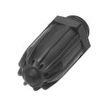 Riegler 114360. Lärmarme Runddüse, M12x1,25, POM Kunststoff, Düsen-Außen-ø 17 mm