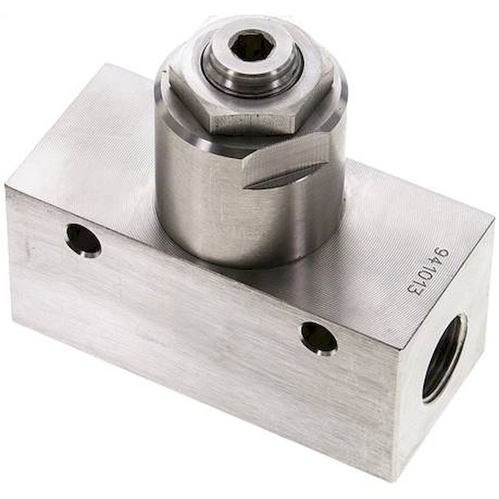 DR 38 ES. Drosselrückschlagventil, G 3/8", Edelstahl