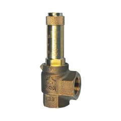 Riegler 204955.Corner safety valve, G 1 1/2, Trigger pressure 14 bar