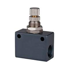 Riegler 115506.Throttle check valve »ASC«, in block shape, Aluminium, G 1/8