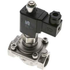 MO-2100-ES-24V. 2/2-way SS solenoid valve G 1", 0-16 bar, open (NO) without power