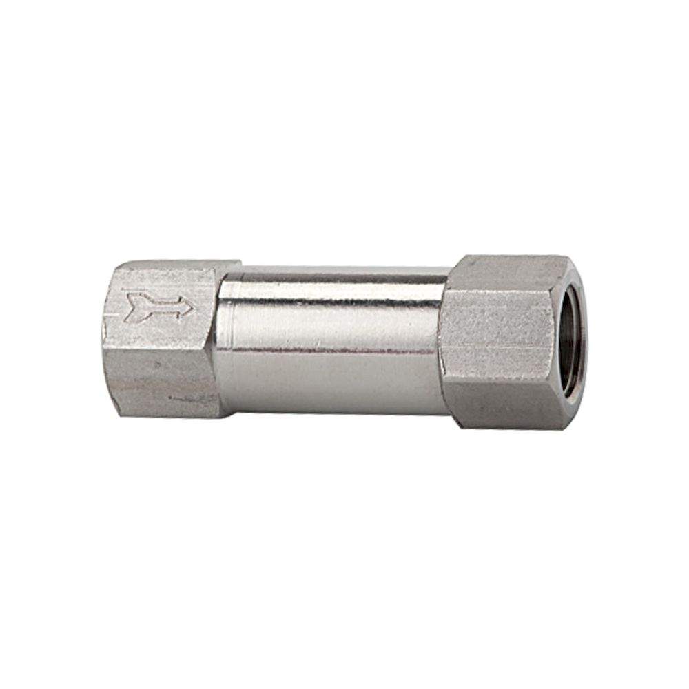 Riegler 103848.Check valve, Straight-way variant, Stainless steel 1.4404, G 1/4