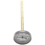 Wika TW 12063200 AL Bimetallthermometer, waagerecht D63/0 bis +120°C/200mm