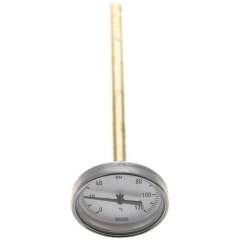 Wika TW 12063200 AL Bimetallthermometer, waagerecht D63/0 bis +120°C/200mm