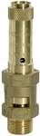 Riegler 105000.Safety valve, Brass, G 1 1/4, Trigger pressure 17 bar