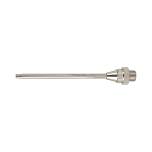 Riegler 114351.Extension nozzle, 3 mm, nickel-plated brass, 150 mm long straight