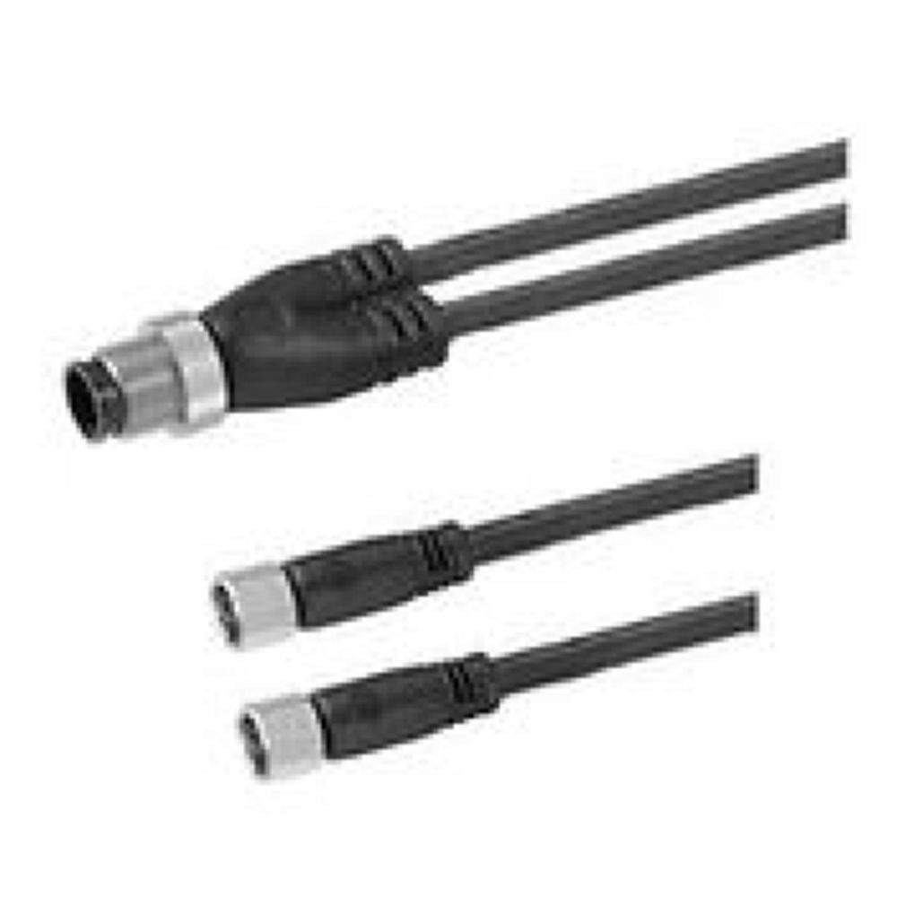 Aventics Y-Plug connector, series CON-RD R412021685 CON-RD-MS-M12-4-0600-PUR-FS-M8-3-FS-M8-3