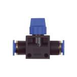 Riegler 110156.3/2-way valve »Blue Series«, Plug connector, hose exterior Ø 6