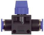 Riegler 110156.3/2-way valve »Blue Series«, Plug connector, hose exterior Ø 6