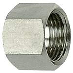 Riegler 111725.Hexagonal coupling nut, G 1/4, for sleeve size I.D. 4/6
