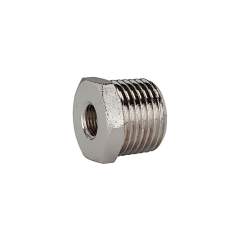 Riegler 111345.Reducing nipple, R 1/2 o., G 3/8 i., AF 22, nickel-plated brass