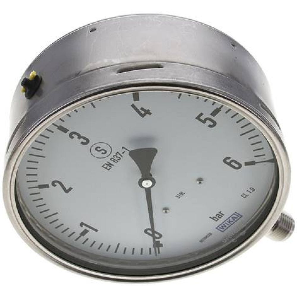 Wika MSS 6160 ES Sicherheits-Manometer senkrecht, 160mm, 0-6 bar