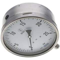 Wika MSS 25160 ES Sicherheits-Manometer senkrecht, 160mm, 0-25 bar