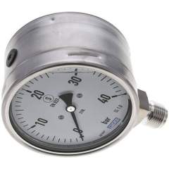 Wika MSS 40100 GLY ES Gly.-Sicherheits-Manometer senkrecht,100mm, 0-40 bar