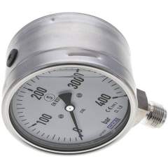 Wika MSS 400100 GLY ES Gly.-Sicherheits-Manometer senkrecht,100mm, 0-400 bar