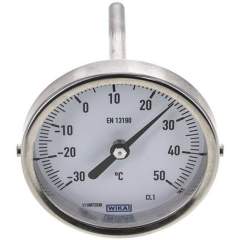 Wika TW 3580100 Bimetallthermometer, waagerecht D80/-30 bis +50°C/100mm