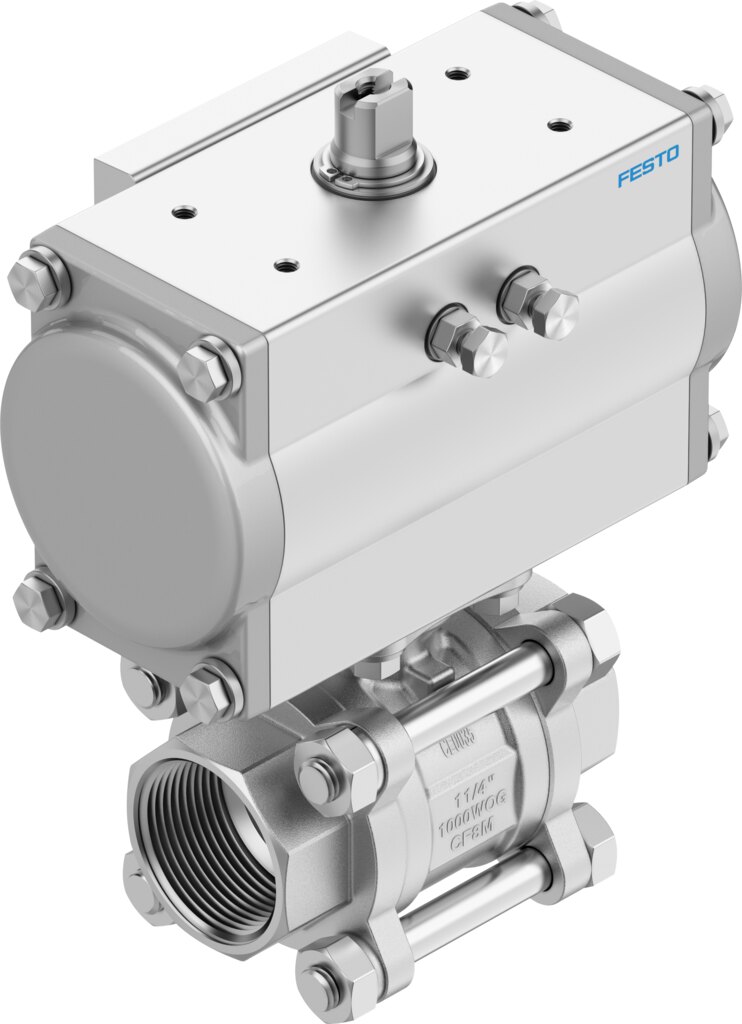 Ball valve unit VZBE-A-1/2-T-63-T-2-F0304-V15V15-PA10 - Festo 8191897