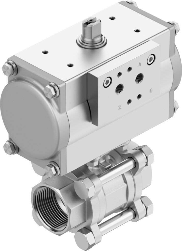 Kugelhahneinheit VZBE-A-11/2-T-63-T-2-F0507-V15V15-PA40 - Festo 8191901