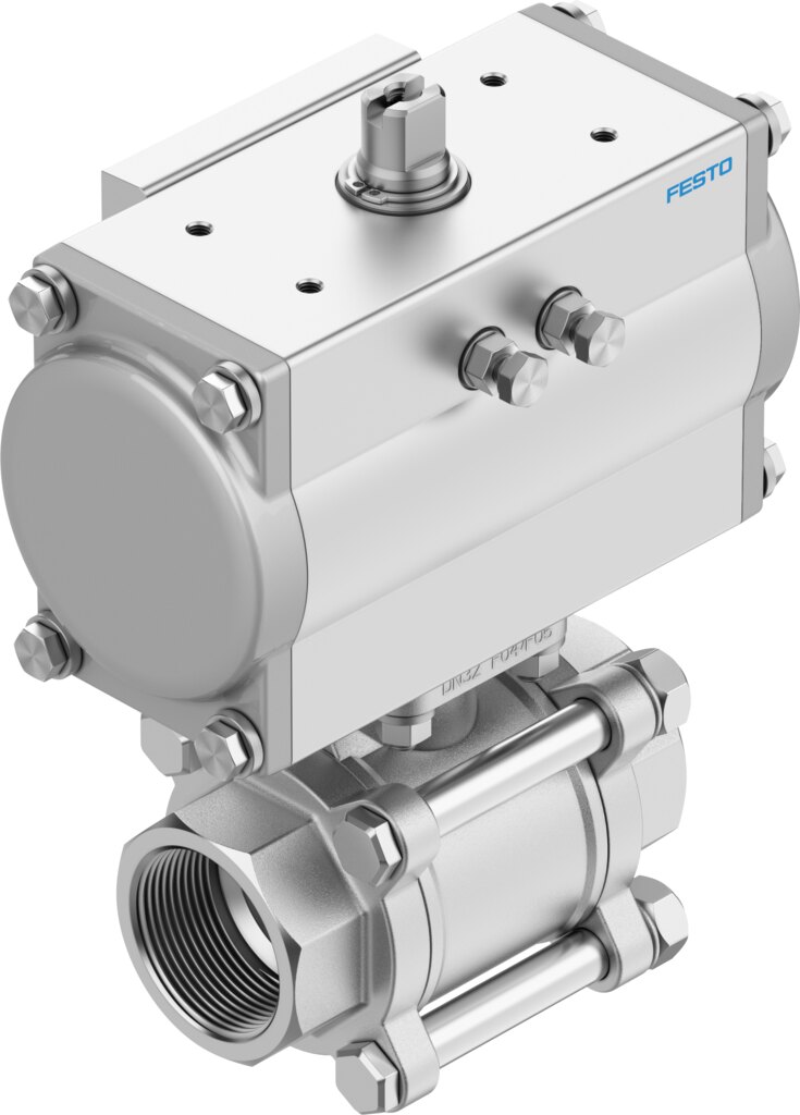 Kugelhahneinheit VZBA-A-11/2-GG-63-T-22-F0507-V4V4T-PA40 - Festo 8191807