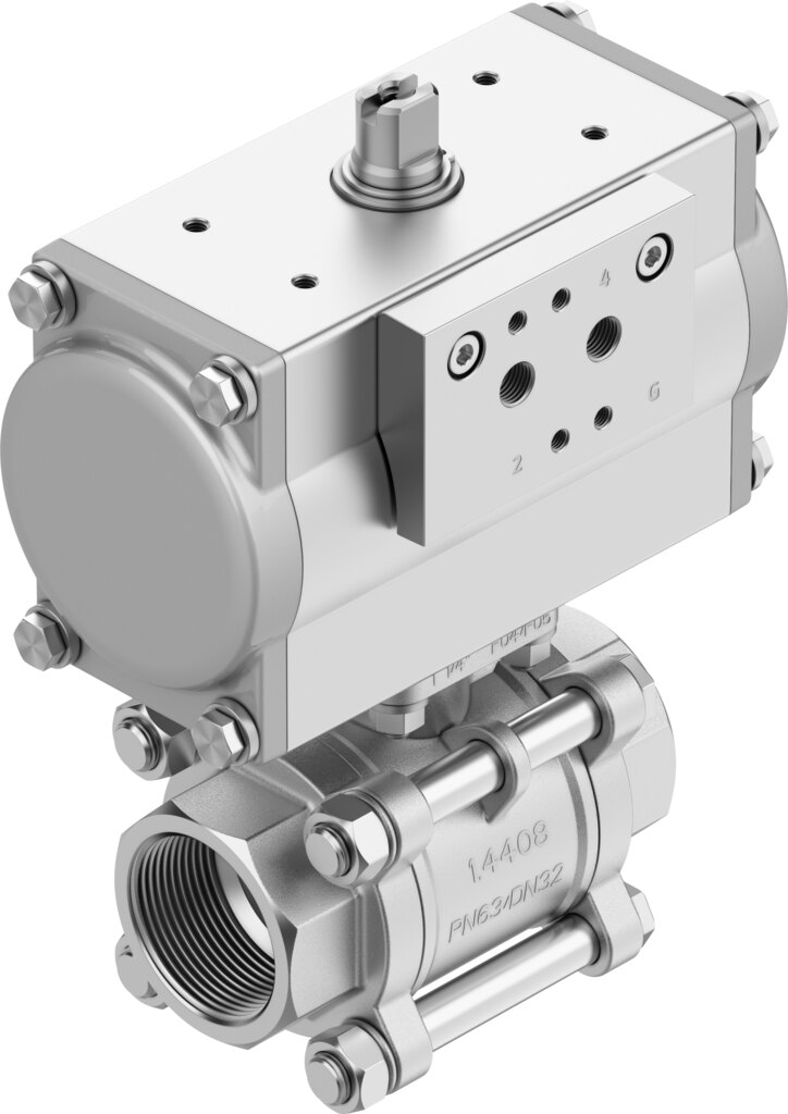 Kugelhahneinheit VZBA-A-1-GG-63-T-22-F0405-V4V4T-PA20 - Festo 8191805
