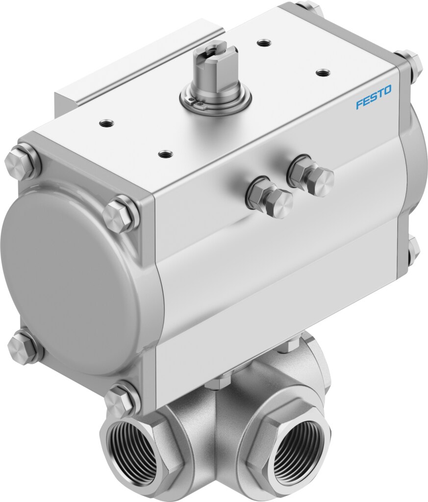Ball valve unit VZBA-A-3/4-GGG-63-32T-F0405-V4V4T-PA40 - Festo 8191864
