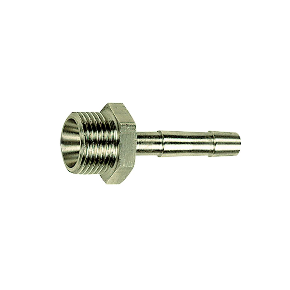 Riegler 111745.Screw-in hose connector, G 3/8 o., for hose I.D. 4, AF 19