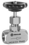 Riegler 103768.Needle valve, Stainless steel 1.4571, G 1/8, DN 4,