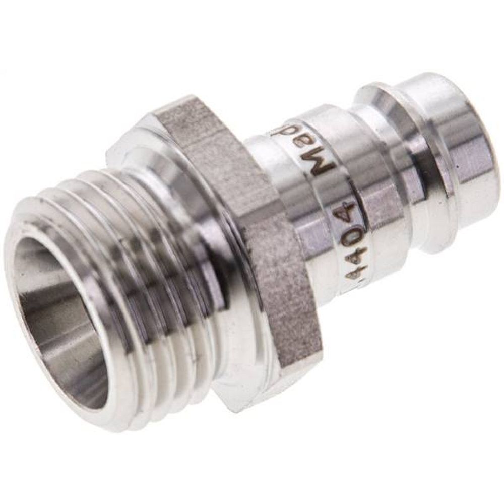 Kupplungsstecker (NW10) G 1/2"(AG), 1.4404