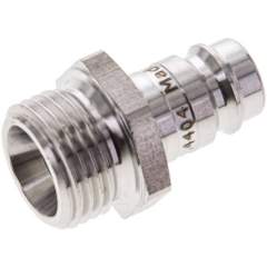 Kupplungsstecker (NW10) G 1/2"(AG), 1.4404