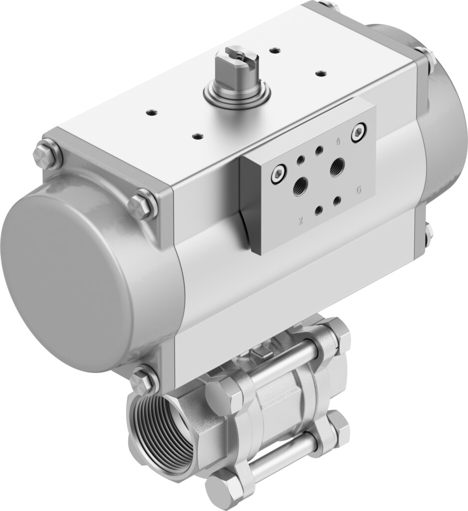 Kugelhahneinheit VZBE-A-3/8-T-63-T-2-F0304-V15V15-PB20 - Festo 8191907